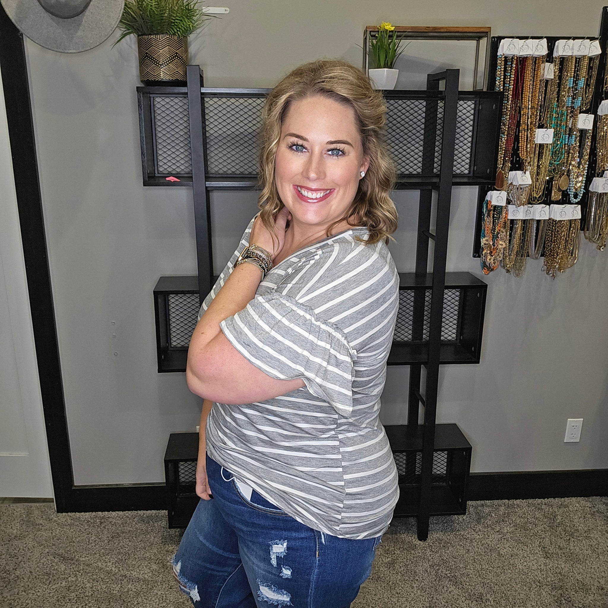 Level Up Striped Top
