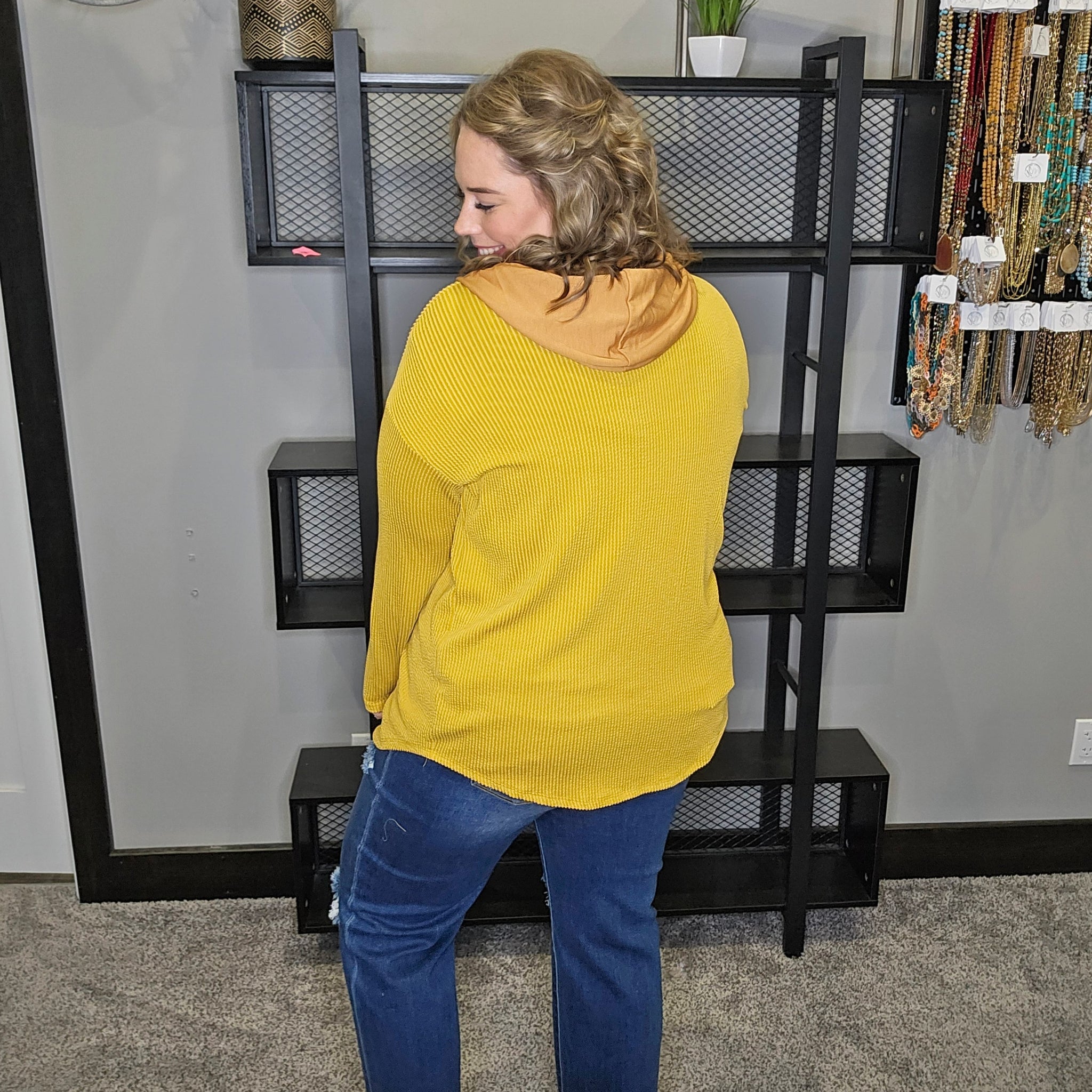 Blissful Nights Button Down Hoodie Top
