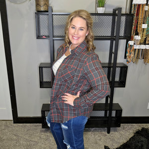 Crossing Channels Plaid Top