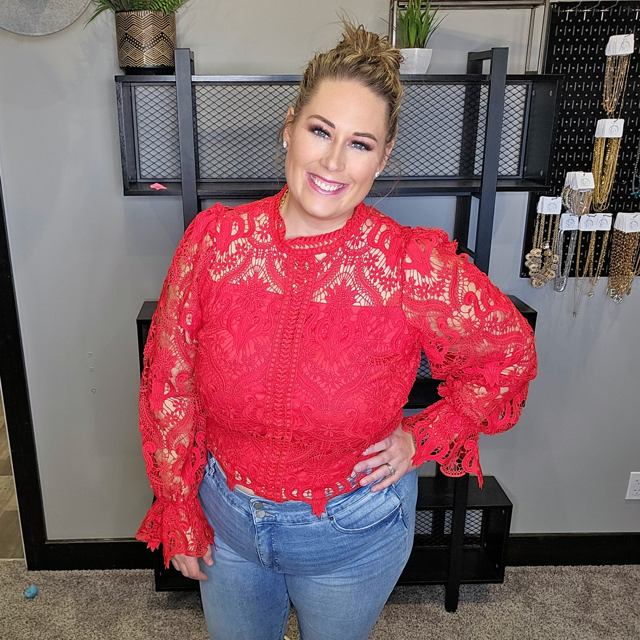 Intricate Detail Lace Top