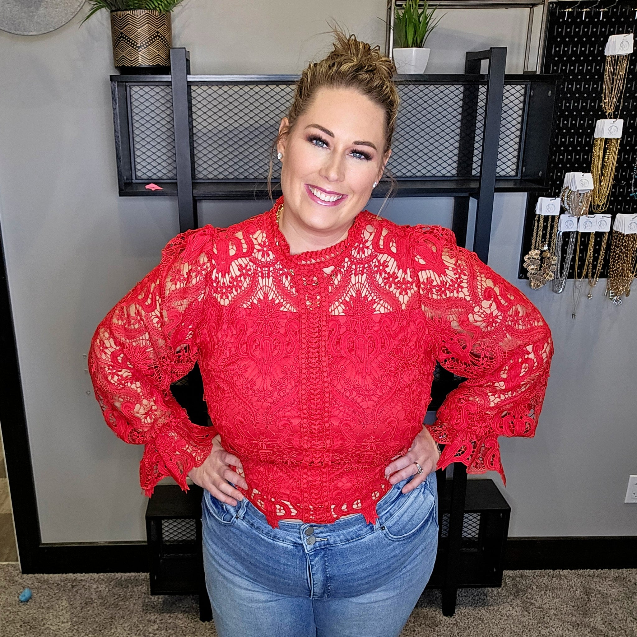 Intricate Detail Lace Top