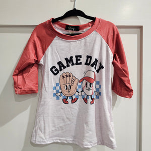 KIDS - Game Day Raglan Top - Toddler
