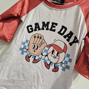 KIDS - Game Day Raglan Top - Toddler