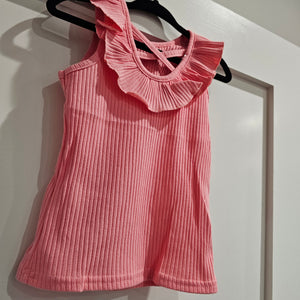 KIDS - Coral Ruffle Tank - Baby/Toddler/Kids