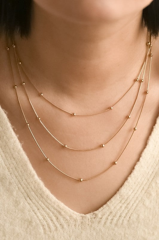 Miranda 18K Layered Necklace - Gold