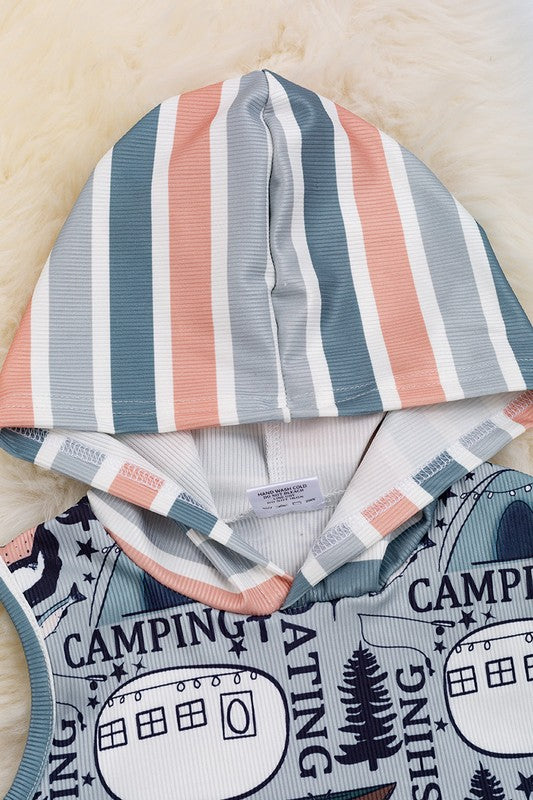KIDS - Swimming/Camping Hoodie Tank - Bab/Toddler/Kids