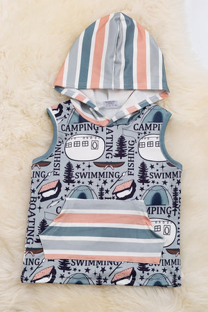 KIDS - Swimming/Camping Hoodie Tank - Bab/Toddler/Kids