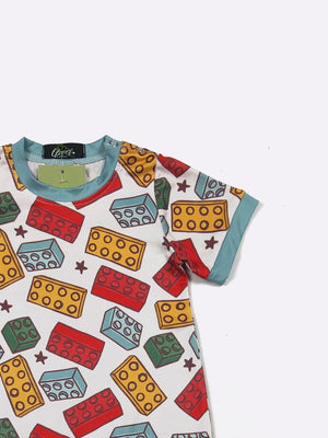 KIDS - Lego Bricks Romper - Baby