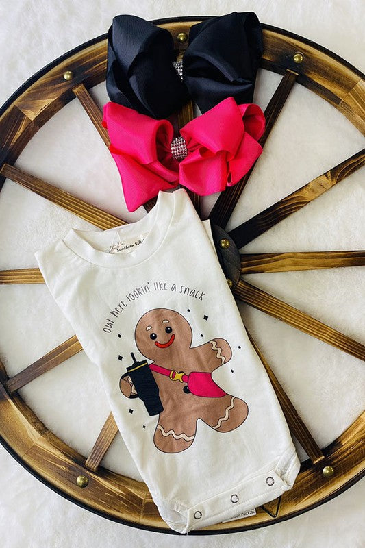 KIDS - Gingerbread Graphic Onesie - Baby