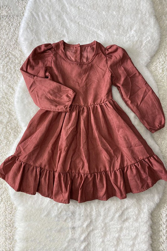 KIDS - Coral LS Dress - Toddler/Kids