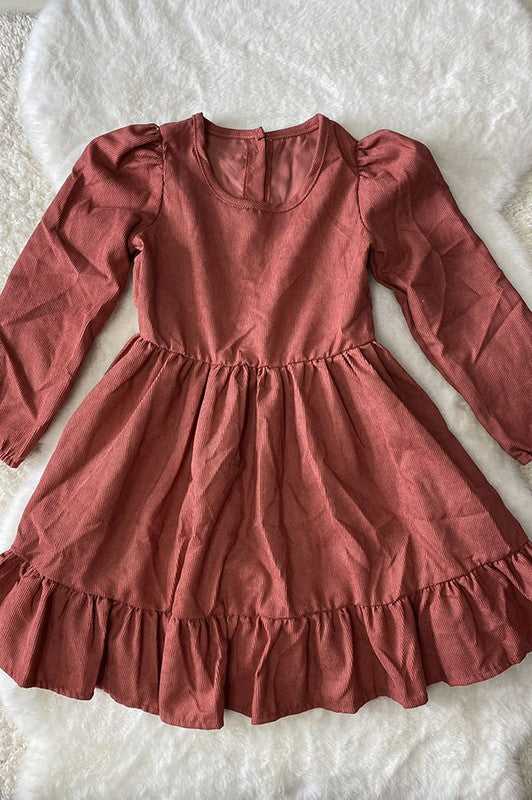 KIDS - Coral LS Dress - Toddler/Kids