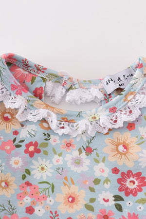 KIDS - Floral Bubble Romper - Baby