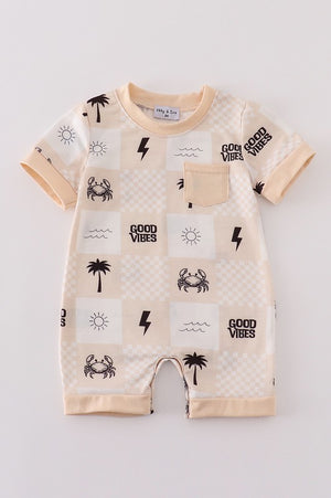 KIDS - Checkered Summer Romper - Toddler