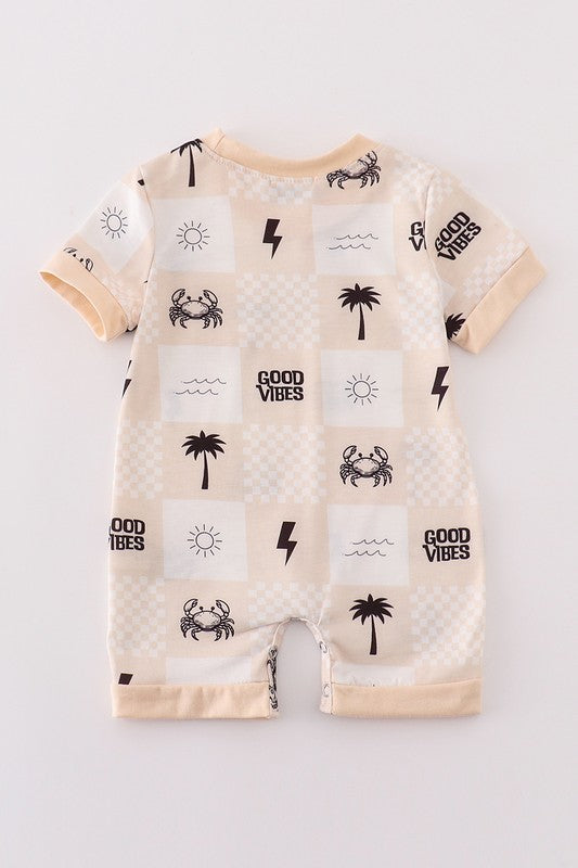 KIDS - Checkered Summer Romper - Toddler