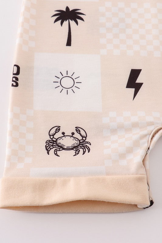 KIDS - Checkered Summer Romper - Toddler