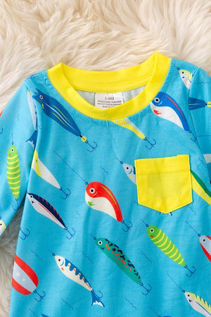KIDS - Let's Go Fishing Romper - Baby