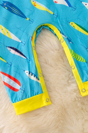 KIDS - Let's Go Fishing Romper - Baby