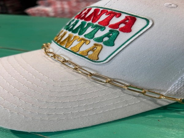 Paperclip Trucker Hat Chain - Gold