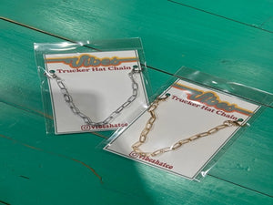 Paperclip Trucker Hat Chain - Gold