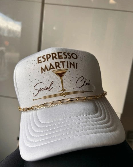 Paperclip Trucker Hat Chain - Gold