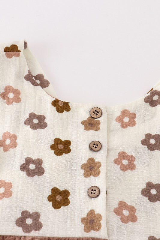 KIDS - Neutral Flower Dress - Baby/Toddler