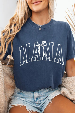 MAMA Coquette Bow Graphic Tee - Comfort Colors