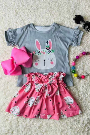 KIDS - Bunny Skirt Set - Baby/Toddler/Kids