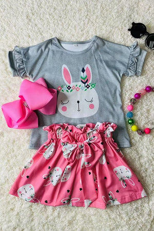 KIDS - Bunny Skirt Set - Baby/Toddler/Kids