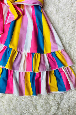 KIDS - Rainbow Ruffled Dress - Baby/Toddler/Kids