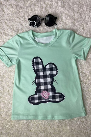 KIDS - Plaid Bunny Tee - Baby/Toddler/Kids