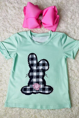 KIDS - Plaid Bunny Tee - Baby/Toddler/Kids