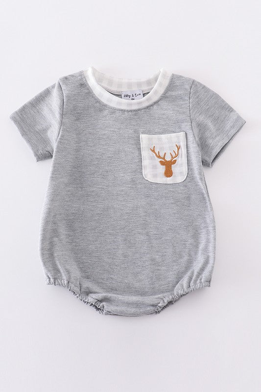 KIDS - Deer Pocket Onesie - Baby/Toddler