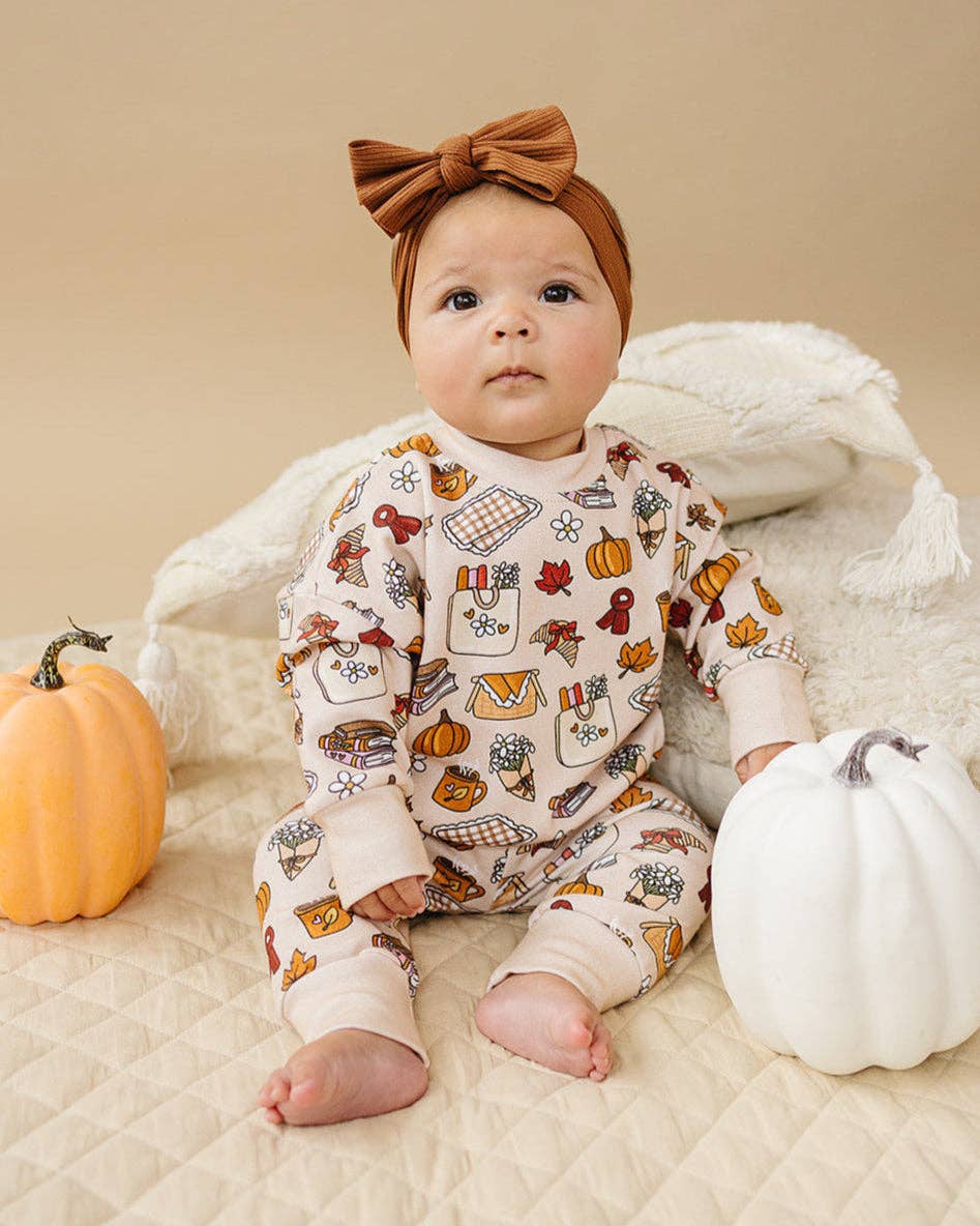 KIDS - Fall Picnic Jogger Set - Baby/Toddler