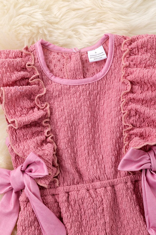 KIDS - Cable Knit Textured Romper - Baby/Toddler/Kids