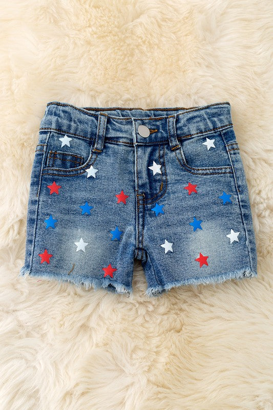 KIDS - Patriotic Denim Shorts - Baby/Toddler/Kids