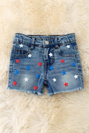 KIDS - Patriotic Denim Shorts - Baby/Toddler/Kids