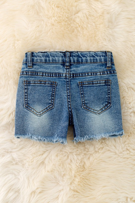 KIDS - Patriotic Denim Shorts - Baby/Toddler/Kids