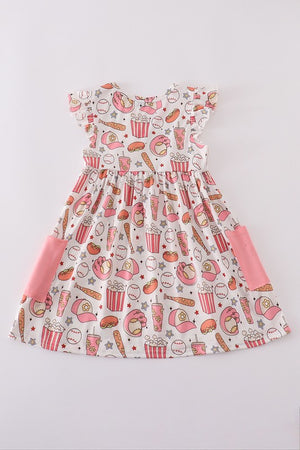 KIDS - Baseball Print Dress - Baby/Toddler/Kids