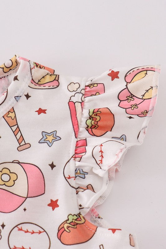 KIDS - Baseball Print Dress - Baby/Toddler/Kids