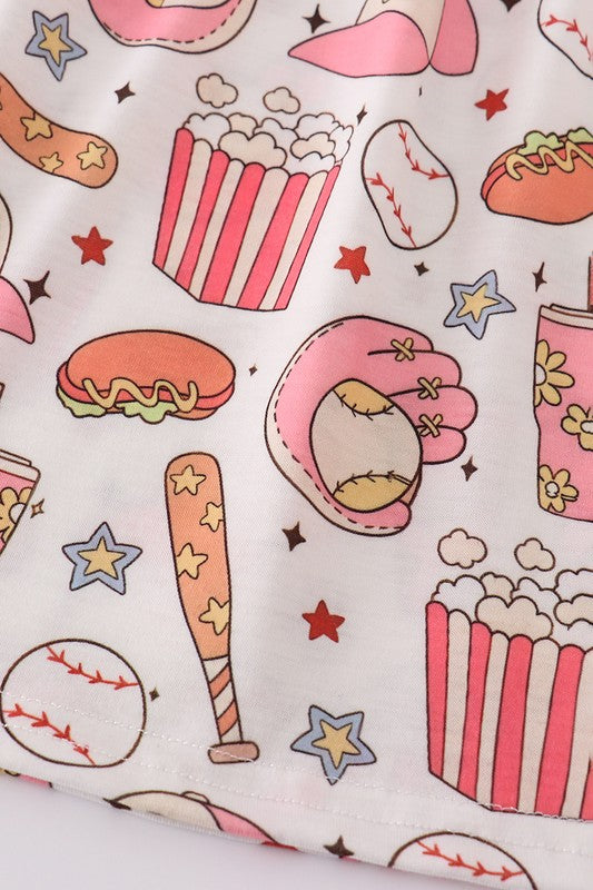 KIDS - Baseball Print Dress - Baby/Toddler/Kids