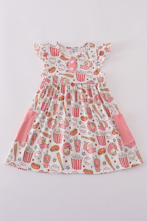 KIDS - Baseball Print Dress - Baby/Toddler/Kids