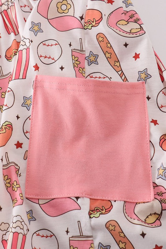 KIDS - Baseball Print Dress - Baby/Toddler/Kids