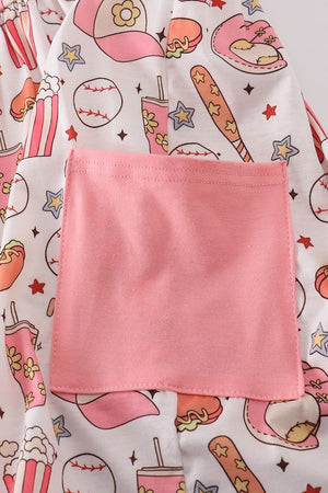 KIDS - Baseball Print Dress - Baby/Toddler/Kids