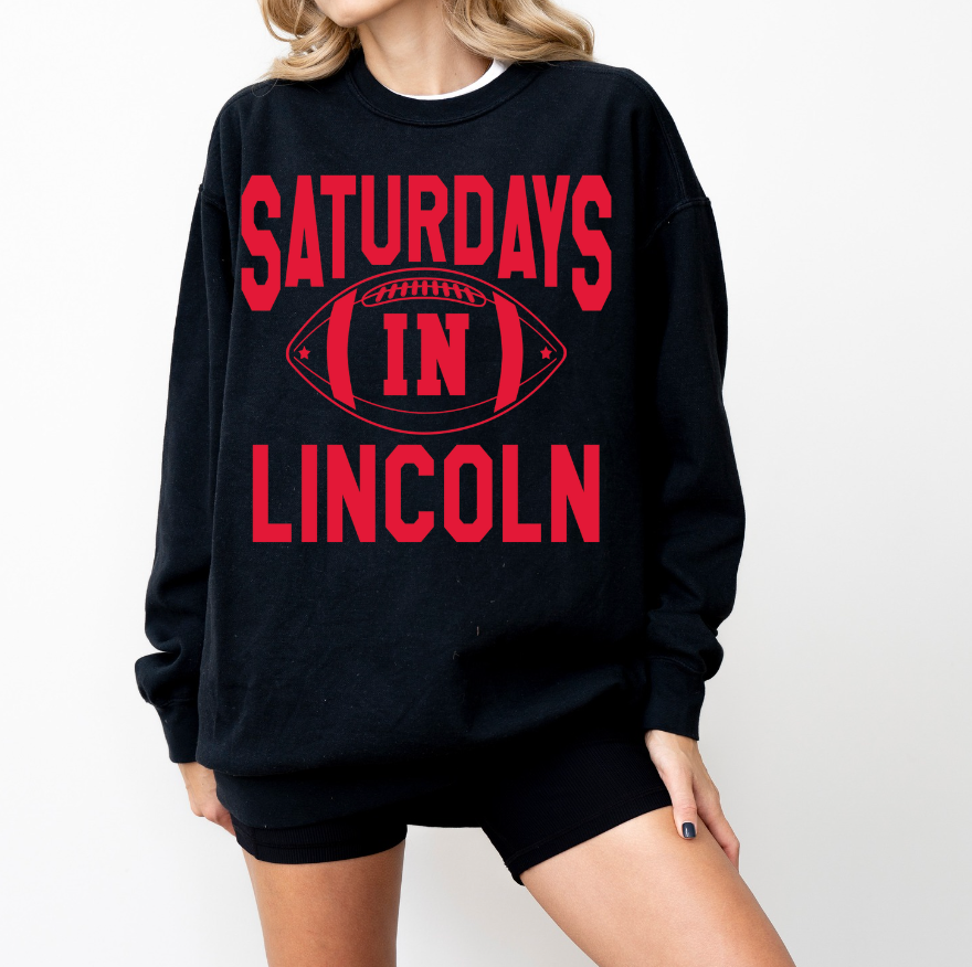 Saturdays In Lincoln Graphic Sweatshirt