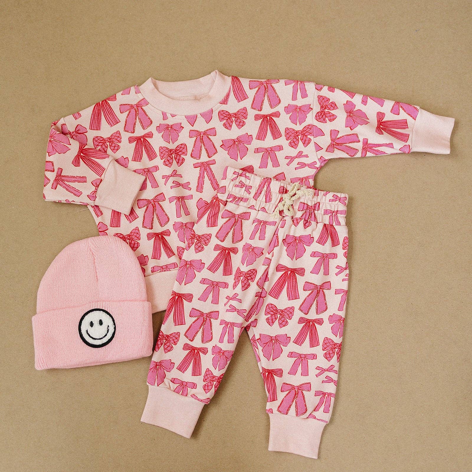 KIDS - Whimsy Bows Jogger Set - Baby/Toddler