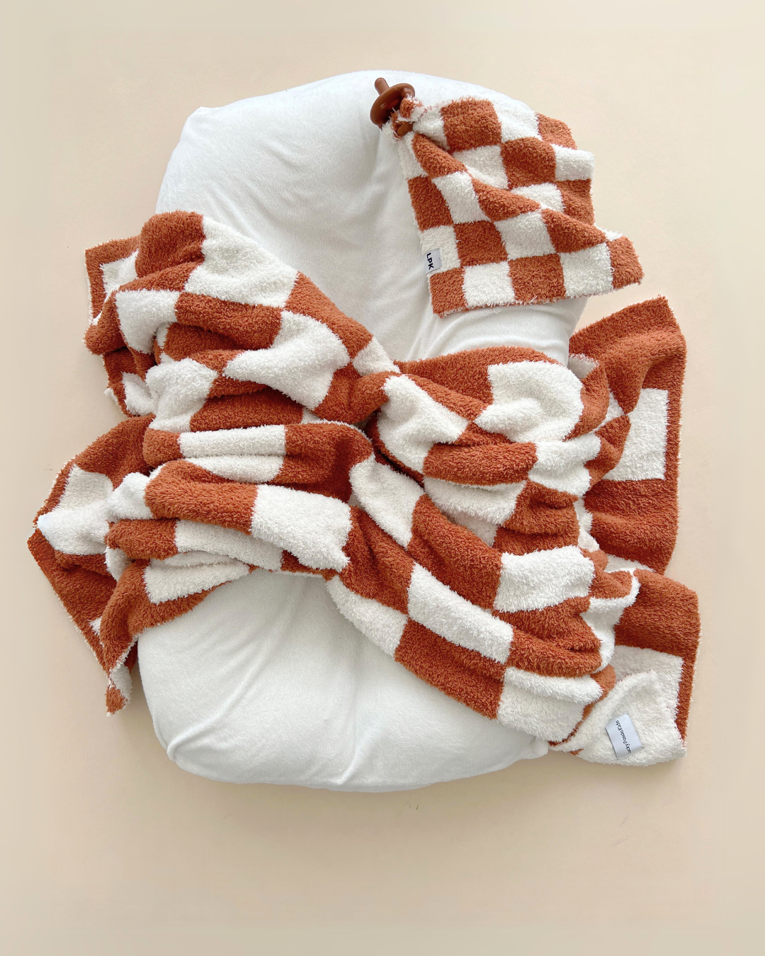 KIDS - Copper Checkered Blanket