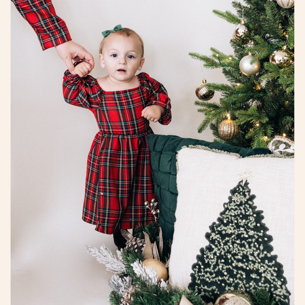 KIDS - Christmas Plaid Dress - Baby/Kids
