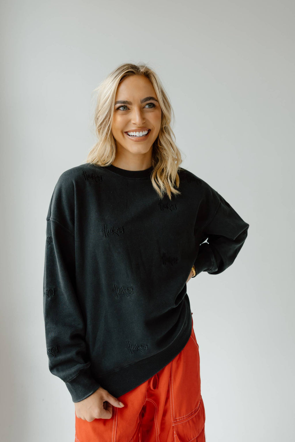 Embroidered Repeat Nebraska Sweatshirt