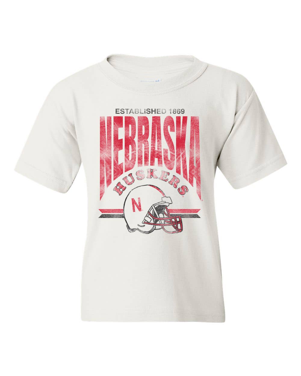 KIDS - Vintage Nebraska Huskers Helmet Graphic Tee -