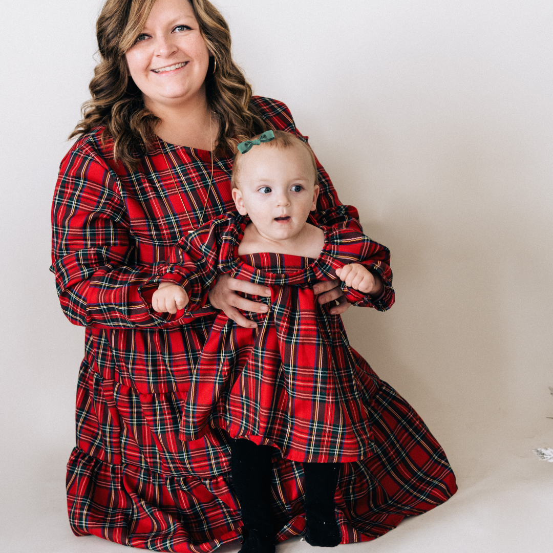 KIDS - Christmas Plaid Dress - Baby/Kids